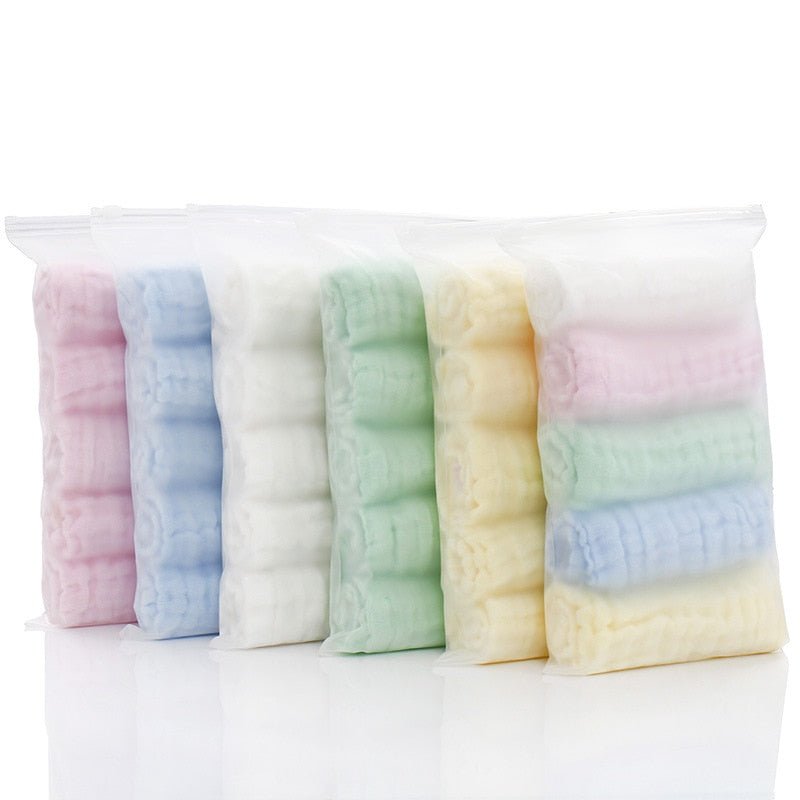 5-Piece 30x30cm Towel Set – Soft Cotton Bath Towels, Face