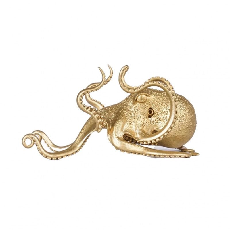 Creative Golden Octopus Mobile Phone Stand Desk Ornament – DormVibes