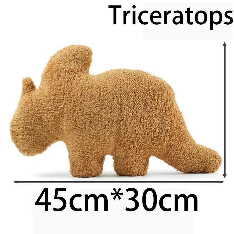 Dino Nugget Plush Pillow: Adorable Dino Chicken Nugget Cute Pillow - DormVibes