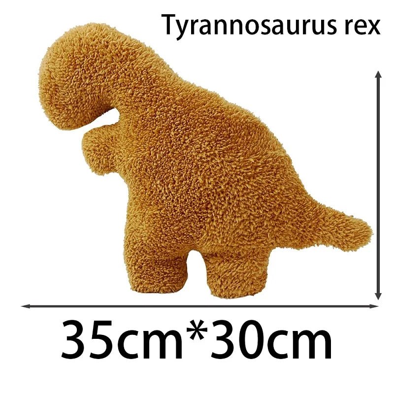 Dino Nugget Plush Pillow: Adorable Dino Chicken Nugget Cute Pillow - DormVibes