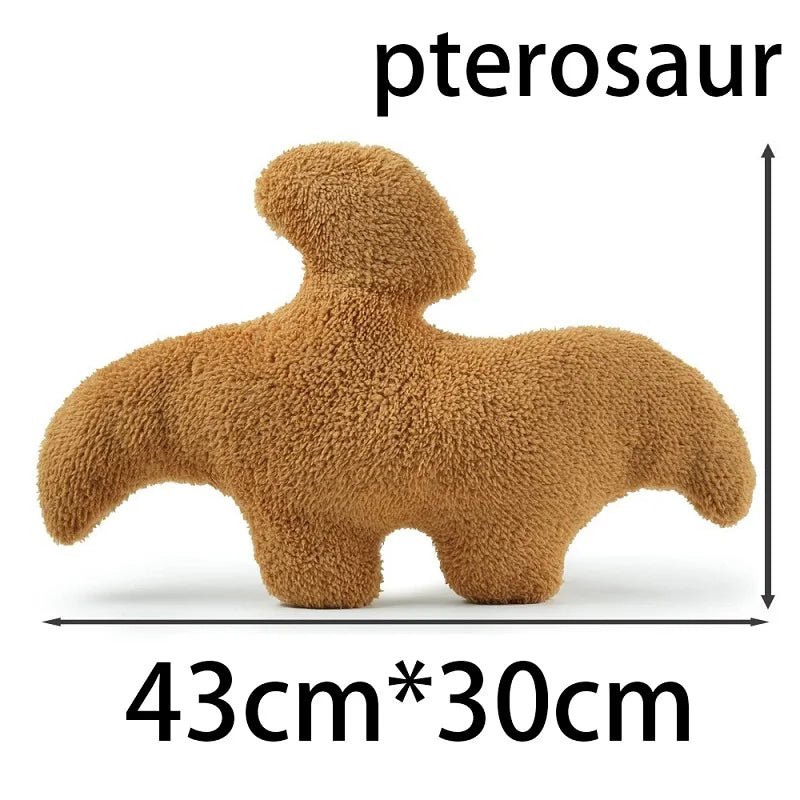 Dino Nugget Plush Pillow: Adorable Dino Chicken Nugget Cute Pillow - DormVibes