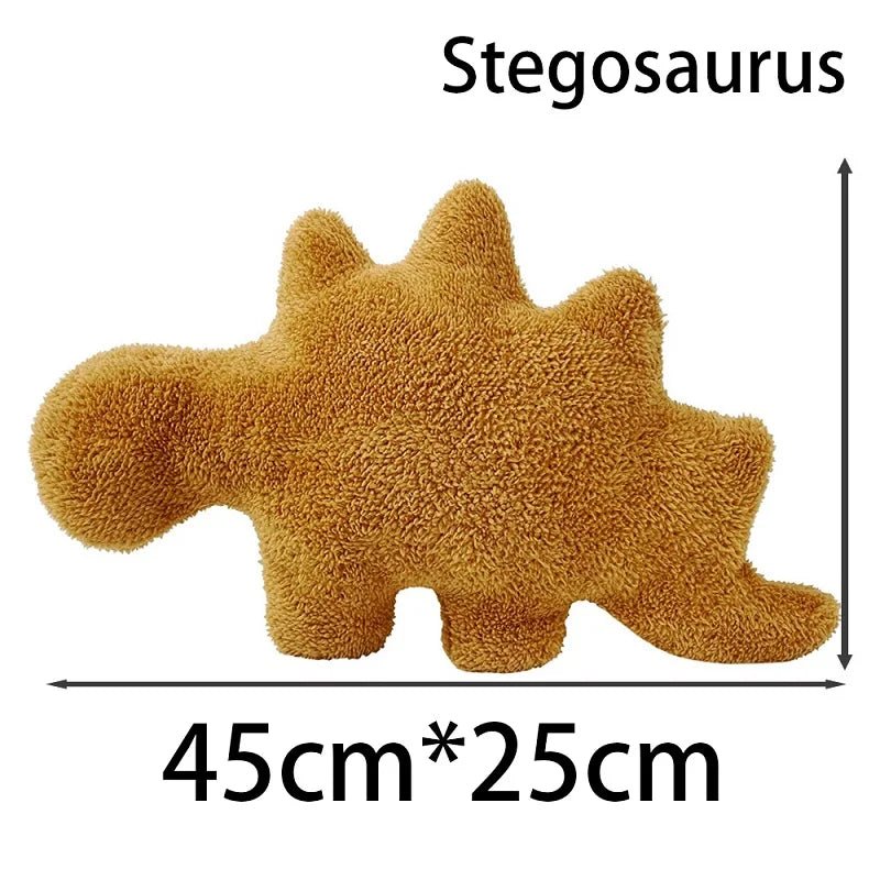 Dino Nugget Plush Pillow: Adorable Dino Chicken Nugget Cute Pillow - DormVibes