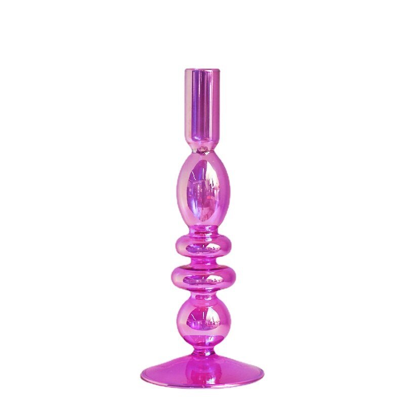 Flower Candle Holder Jesmonite Solid Colours Dinner Tapered Spiral Candle  Stick Holder Fun Table Home Decor Daisy Gift 