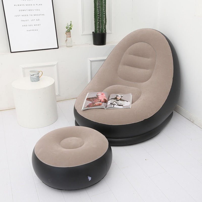 Puff Couch Tatami Inflatable Sofa PVC Lounger Seat Bean Bag Sofas Lazy  Chairs