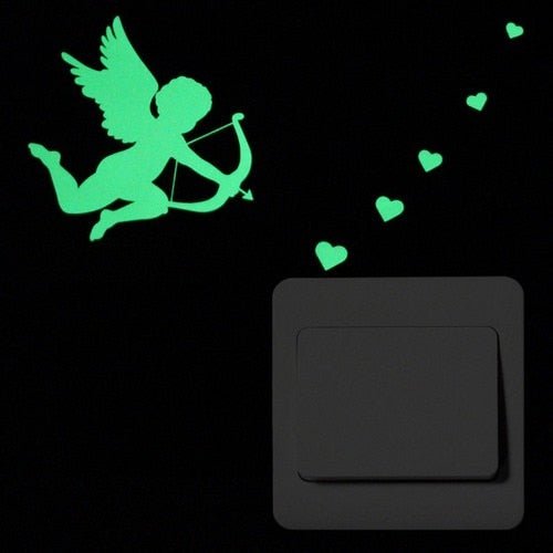 Peeping Boy Luminous Wall Stickers – Glow-in-the-Dark Decals, Kids