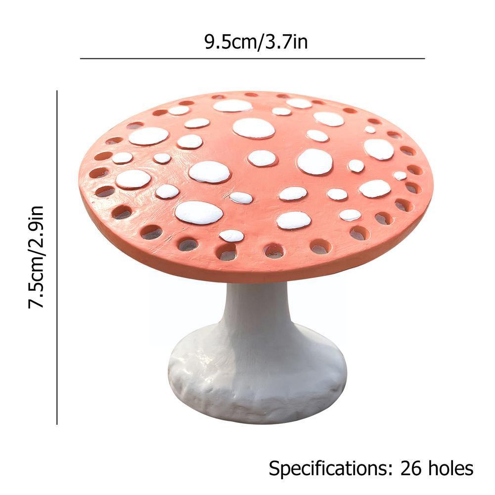 New Resin Mushroom Earring Holder Table Storage Ornaments - Temu